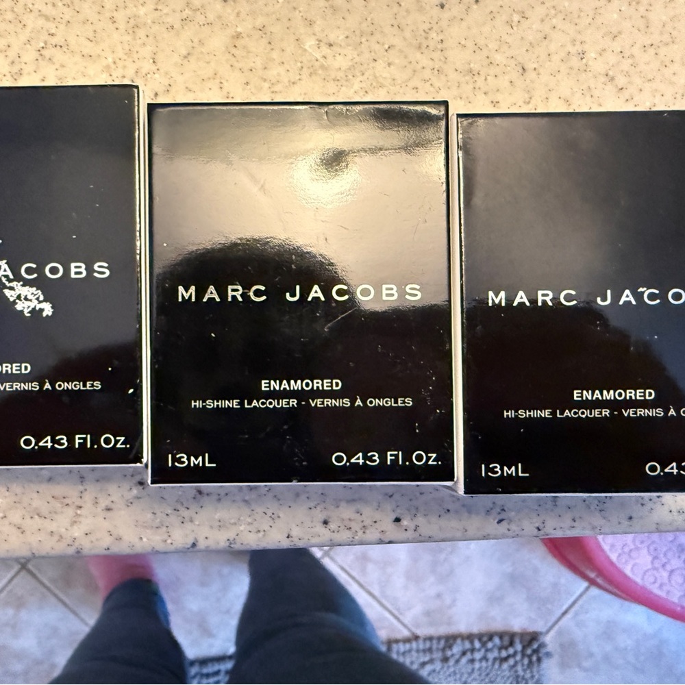 Marc Jacobs Nail Lacquer Trio - Black, Cream, Pink